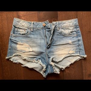 Denim shorts